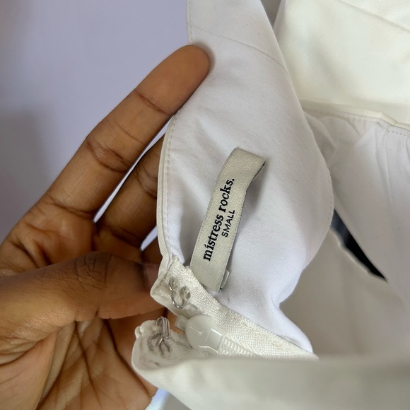 Mistress Rocks White Cutout Corset Mini Dress - Picture 4 of 4